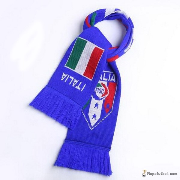 Bufanda Futbol Italia Tejidas Azul